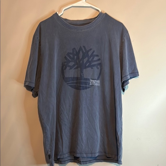 Timberland Blue Short Sleeve Tee for Effortless Style - Picture 1 of 10